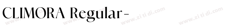 CLIMORA Regular字体转换